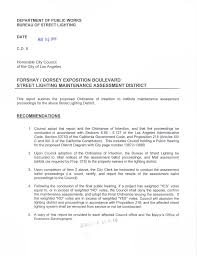 FORSHAY I DORSEY EXPOSITION BOULEVARD STREET LIGHTING MAINTENANCE  ASSESSMENT DISTRICT
