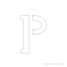 26 capital letters and 2 spaces/whitespaces. Printable 2 Inch Letter Stencil P Letter Stencils Stencils Printables Stencils