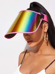 Holographic Visor Hat Shein Usa Visor Hats Visor Visor Outfit