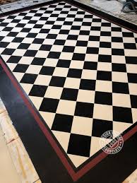 Diamonds Pattern Floorcloth Design Village Floorcloths In 2020 Floor Cloth Painted Rug Design