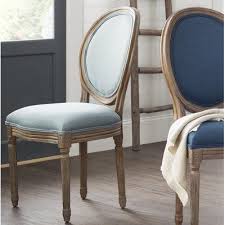 Ophelia Co Haleigh Upholstered King Louis Back Side Chair In 2021 Side Chairs Dining Dining Chair Upholstery Dining Chairs