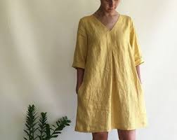 Robe Tunique En Lin Tunique Surdimensionnee Tunique Pour Etsy Linen Clothes Linen Tunic Dress Linen Dresses