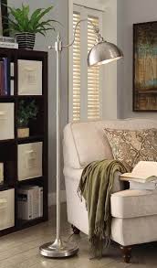 64 Inch Brushed Nickel Finish Floor Lamp Contemporary Decor Home Office Lighting Floorlamp Contemporary Floor Lamps Contemporary Decor Home Office Lighting
