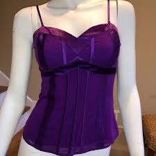 Corseted satin skirt overbust corset purple colour. Bebe Tops Bebe Purple Bustier Top Poshmark