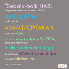 Dari abu hurairah, ia berkata bahwa ia pernah mendengar rasulullah saw. Hikmah Puasa Hari Jumat