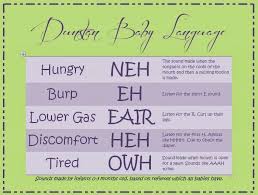 a summary of dunstans baby language baby sounds baby