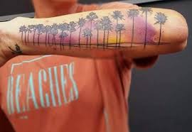 Palm tree is very popular tree design which is mostly used in tattoos. 100 Palm Tree Tattoos For Men Tropical Design Ideas