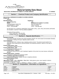 Check spelling or type a new query. 60194 Morningstar Bamboo Flooring Adhesive Msds English Nh00025 09 11 2012 1 Pdf Dangerous Goods Personal Protective Equipment