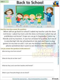 Use our free, printable reading comprehension passage exercises to improve your student's reading skills! Reading Comprehension And Writing Worksheets Kindergarten And Primary Grade Making English Fun