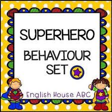 Superhero Behaviour Chart Card