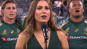 Ad free player is disabled. Australia Vs Argentina Live National Anthem Performed In Indigenous Language Video Olivia Fox Eora Language Wallabies Pumas Fox Sports