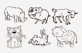 60 gambar mewarnai hewan pemandangan transportasi lengkap. Gambar Hitam Putih Binatang Mudah