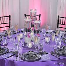 Dramatic Purple Engagement Party Decoration Ideas Party City Backyard Party Decorations Engagement Party Decorations Party Table Decorations
