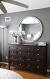 Round Mirror Above Dresser