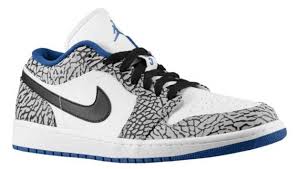 Air Jordan 1 Low White Cement Grey True Blue Elephant Air Jordans Jordan 1 Low Jordan 1