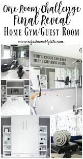 Guest room home gym combo. Orc Final Reveal Gym Guest Room Refashionably Late Workout Room Home Guest Room Office Home Gym Guest Room