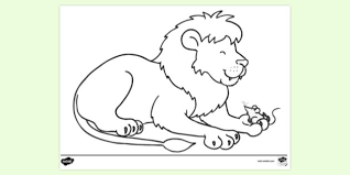 All you need is photoshop (or similar), a good photo, and a couple of minutes. Lion With Mouse In Paw Colouring Sheet Aesop For Kids