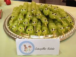 Children S Birthday Party Snack Ideas Caterpillar Kebobs Healthy Birthday Birthday Snacks Healthy Birthday Snacks