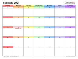 And also includes february 2021 holidays and for each day the daily here is a list of some special events marked on the blank february 2021 calendar makes a february printable calendar and january template. February 2021 Calendar Templates For Word Excel And Pdf