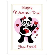 We have huge selection of online greeting cards, personalized cards, and photo upload cards to make your friends, family and loved ones feel amazing. Love Panda Hearts Personalized Valentines Cards For Kids Mandys Moon Personalized Gifts