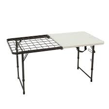 Free 2 Day Shipping Buy Lifetime 4 Foot Fold In Half Cooking Table Light Commercial Pearl 80506 At Walmart Com Camping Table Lifetime Tables Light Table