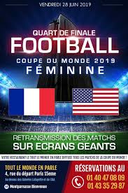 Coupe du monde féminine de football 2019. Afterwork Hamburger Party Coupe Du Monde Football Feminin 1 4 De Finale