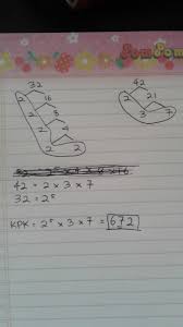 Untuk pembahasan mengenai materi kpk dan fpb kelas 4 secara lengkap, bisa anda baca ditautan ini. Tentukan Kpk Dari 32 Dan 42 Brainly Co Id