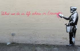 Gladiator What We Do In Life Echoes In Eternity Tattoo Banksy Echoes In Eternity Quote Poster 11x17 Banksy Art Street Art Graffiti Street Art