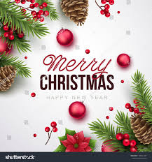 Merry Christmas And Happy New Year Background Vector Illustration With Chris Happy New Year Background Merry Christmas And Happy New Year New Years Background