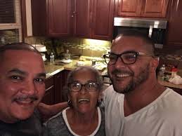 My mum, Rambo Charriez & me ! Levante 🇵🇷 Fajardo!🙏🏽😘😶 the guy in the  left evacuated her from Fajardo! My biggest brother Larry!