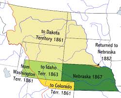 View nebraska maps such such as historical county boundaries changes, old vintage maps, as well as road / highway maps for all 93 counties in state & county maps of nebraska. Nebraska Territorium Wikipedia