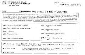 Aveti vreun exemplu concret ? Brevet De Inventie Exemplu 9