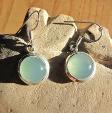 Given below are some of the most popular silver earrings you shall come across here. Indian 925 Silver Earrings Round Chalcedony Light Blue