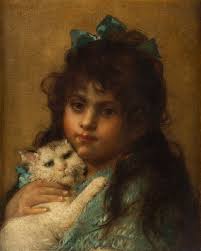 Girl with a Cat