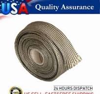 Titanium Fiberglass Heat Wrap Wire Shield Sleeve- 5/8" ID X 10' Adjustable  New | eBay