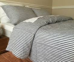 Black And White Striped Duvet Cover Queen Slate Gray And White Striped Linen Duvet Cover Striped Duvet Covers Linen Duvet Covers Bed Linens Luxury