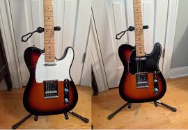 The system was tested both with high and low bandwidth. Replaced The White Pickguard On My Mim Tele With A Black One Both Look Good But The Black Looks Gooder Telecaster