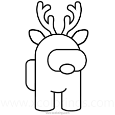 71k.) this among us coloring pages gentleman for individual and noncommercial use only, the copyright. Among Us Coloring Pages Christmas Reindeer Rudolph Xcolorings Com