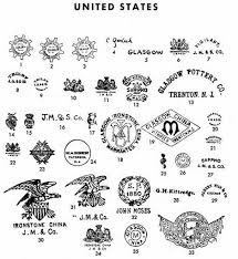 Lovely Pottery Maker S Marks From The Usa Pottery Makers Pottery Marks Antique Glassware