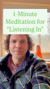Our third one minute meditation to give you a brief, meaningful pause. This  one explores the process of more deeply listening into yourself. So much in  you worth listening to! To your wellness beyond ...