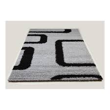 Achetez en toute confiance et sécurité sur ebay! Sofamobili Tapis Shaggy Gris Et Noir De Salon Vasco 10 Tapis Rue Du Commerce