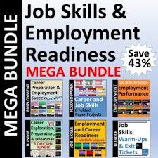 Save 43 On Megabundle Of Career Work Readiness Activities Vs Buying The 37 Resources Separatel Skills Activities Brainstorming Activities Reading Passages