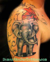 Check Out This Super Fun Baby Elephant Tattoo I Did Today Elephant Tattoos Tattoos Elephant Tattoo