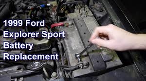 Explorer sport trac crew cab pickup (us). Replacing Battery 99 Ford Explorer Sport Youtube