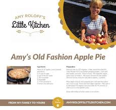 Amy S Old Fashion Apple Pie Https Amyroloffslittlekitchen Com Pages Recipe Amy Roloff Recipes Old Fashioned Apple Pie Apple Pie Ingredients