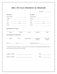 Boat Trailer Bill Of Sale Form Bill Of Sale Template Templates Printable Free Template Printable