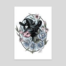 When the men come to choose the bull for the fight, ferdinand accidentally sits on a. Ferdinand The Bull An Art Canvas By Marlaina Mortati Inprnt
