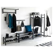 Tjusig Black Bench With Shoe Storage 108x50 Cm Ikea Ikea Closet Storage Bench With Shoe Storage Ikea Shoe Storage