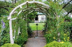 A timber structure with metal top grown over by privet and ivy. How To Make A Great Garden Entrance Farmfoodfamily