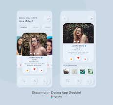 Skeuomorphic Dating App Design Figma Freebie App Design App Mobile App Design Inspiration